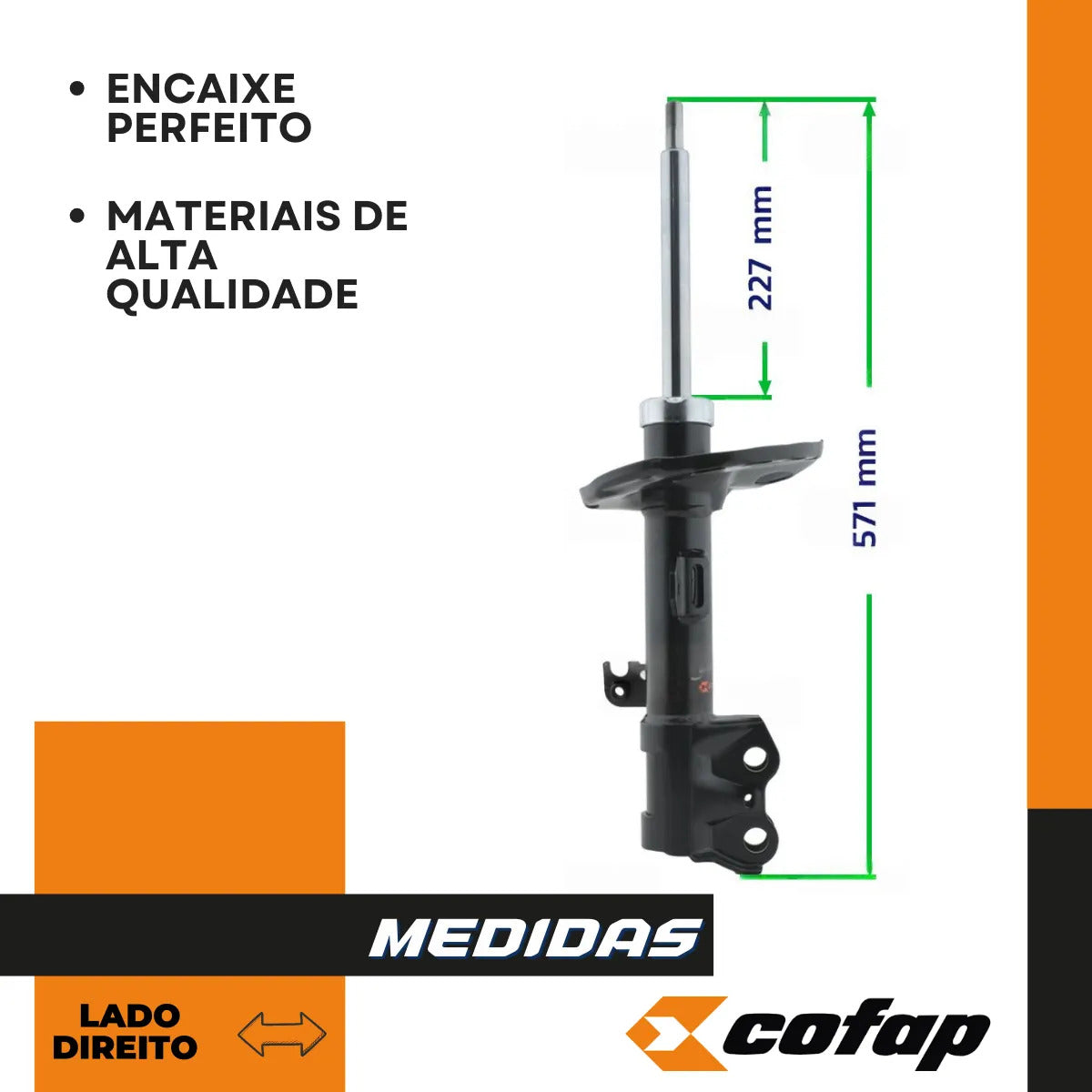 Amortecedor Dianteiro Direito Corolla Xei 2.0l 2023 Cofap