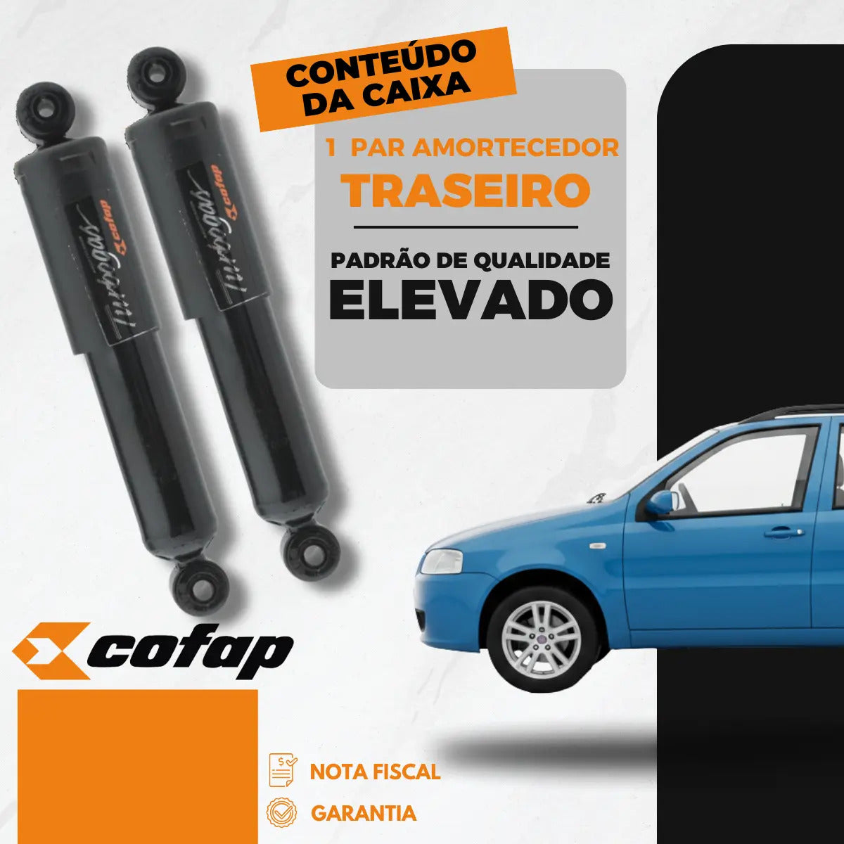 Par Amortecedor Cofap Traseiro Alfa Romeo 145/155 95 A 99