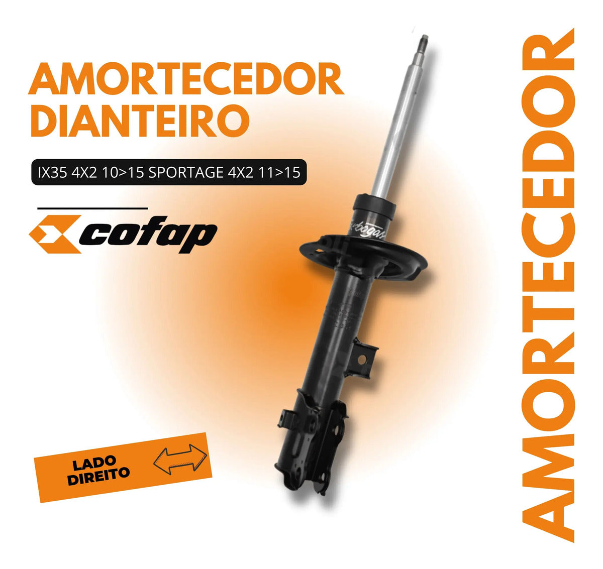 Amortecedor Dianteiro Esquerdo Ix35 4x2 10-15 Cofap Gp33223