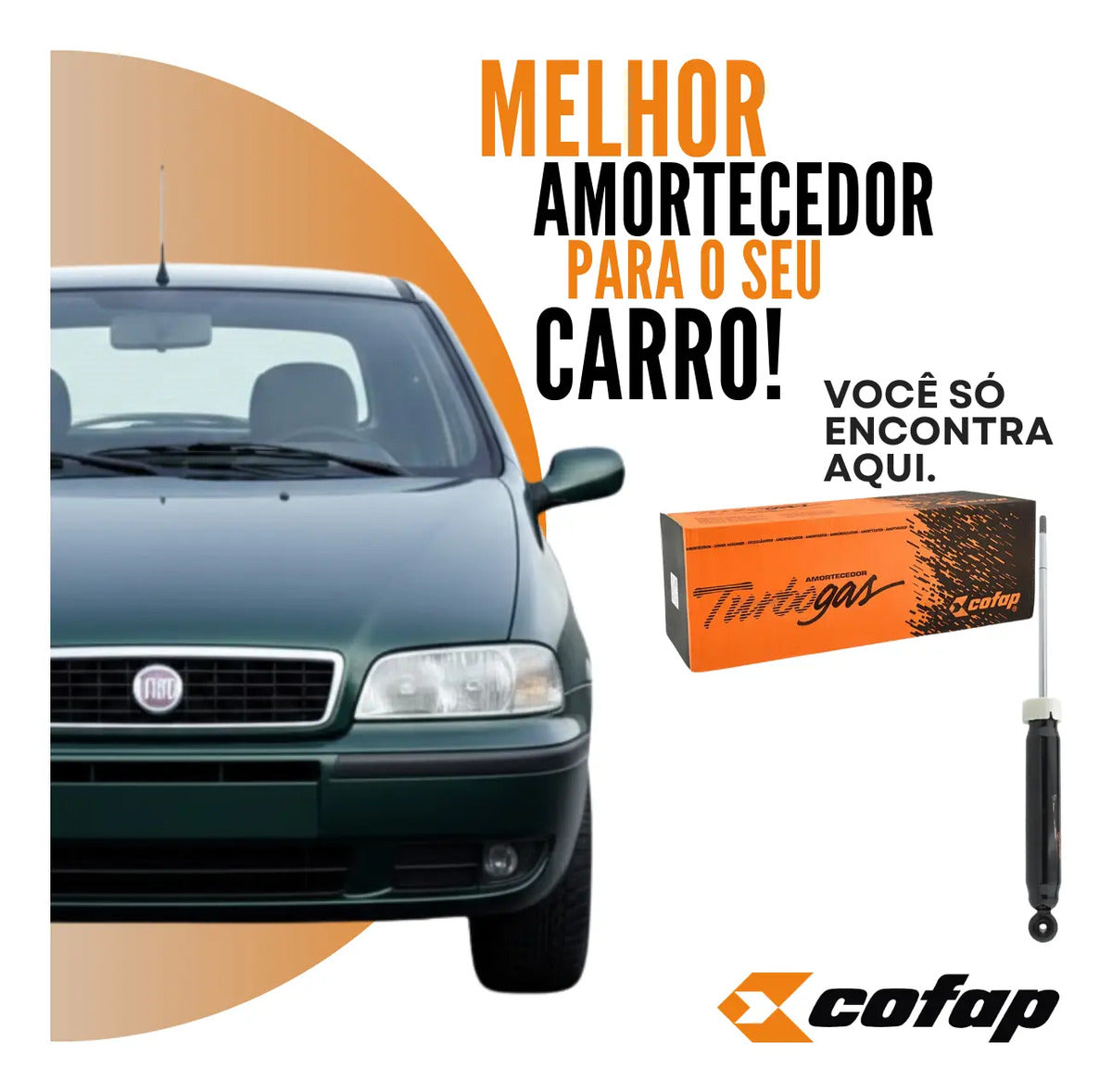 Amortecedor Traseiro Palio 1999 A 2015 Original Cofap