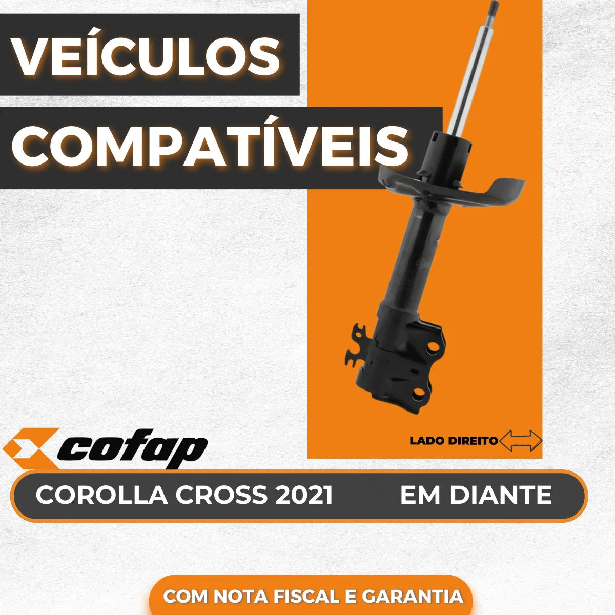 Amortecedor Dianteiro Direito Corolla Cross 2021/cofap