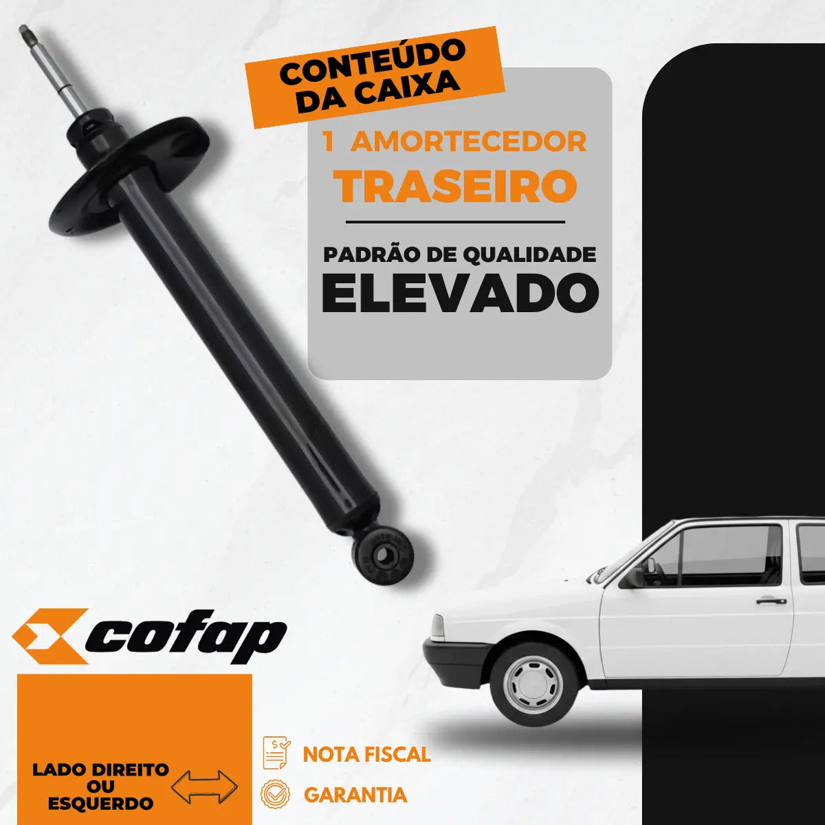 Amortecedor Traseiro Cofap Parati Quadrada 1984 A 1995