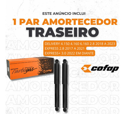 Par Amortecedor Traseiro Volkswagen Express Delivery Cofap