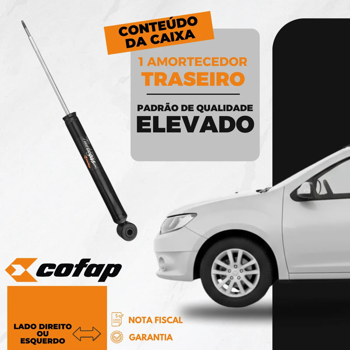 Amortecedor Traseiro Original Cofap Sandero 2007 2008