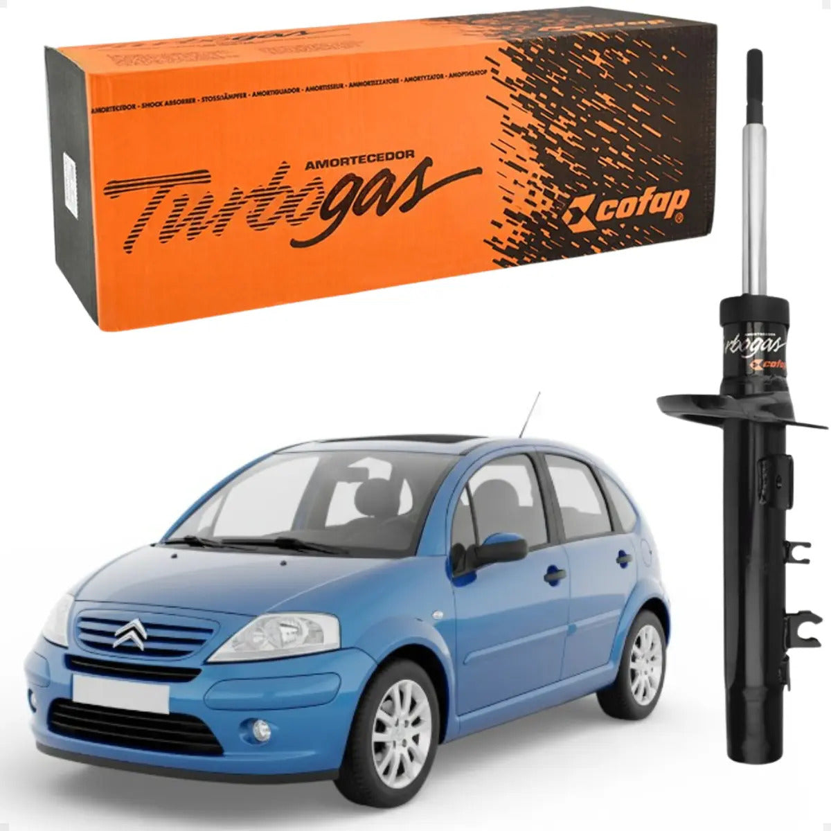 Amortecedor Dianteiro Citroen C3 03 A 2012 Cofap Lado Direit