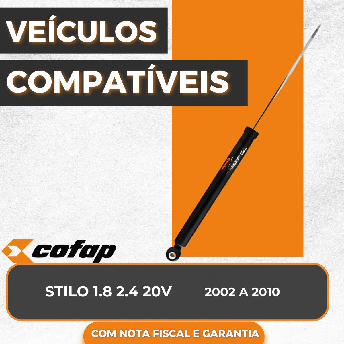 Amortecedor Traseiro Fiat Stilo 1.8 2002 A 2009 2010 Cofap