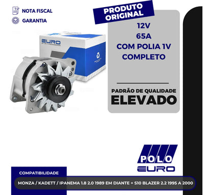 Alternador Monza Kadett Ipanema 1.8 2.0 S10 Blazer 2.2 12v