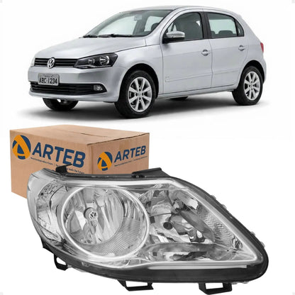 Farol Vw Gol G5 2008 A 2012 Foco Duplo Defletor Vw Arteb