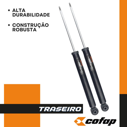 Par Amortecedor Traseiro Golf 1.0 Turbo 2016 A 2018 Cofap