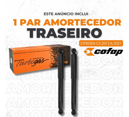Par Amortecedor Traseiro Cofap C3 2013 A 2021