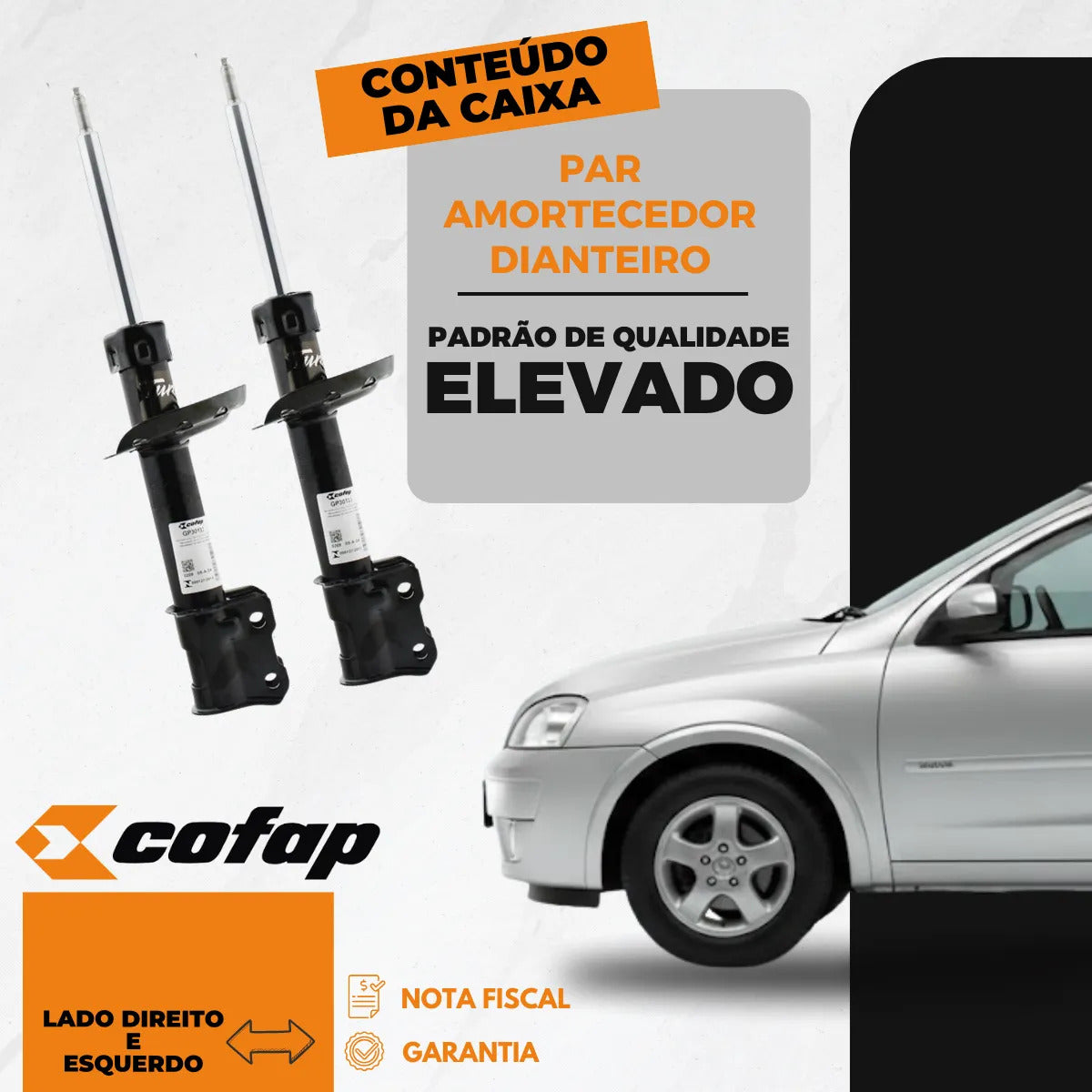 Par Amortecedor Dianteiro Corsão Meriva Montana - Cofap