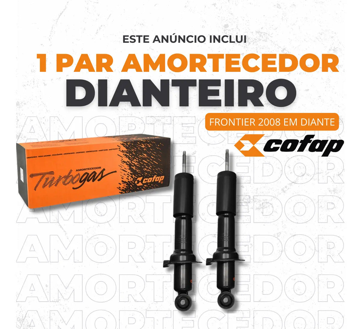 Par Amortecedor Dianteiro Frontier 2.3 2.5  Cofap Original