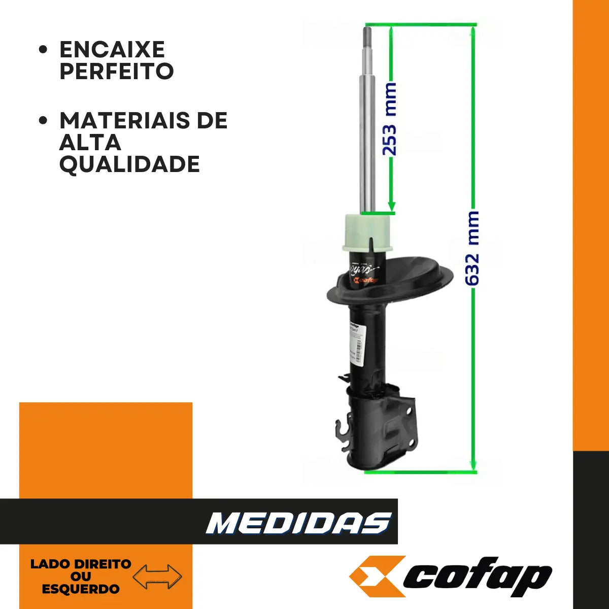 Amortecedor Dianteiro Doblo Original Cofap 2005