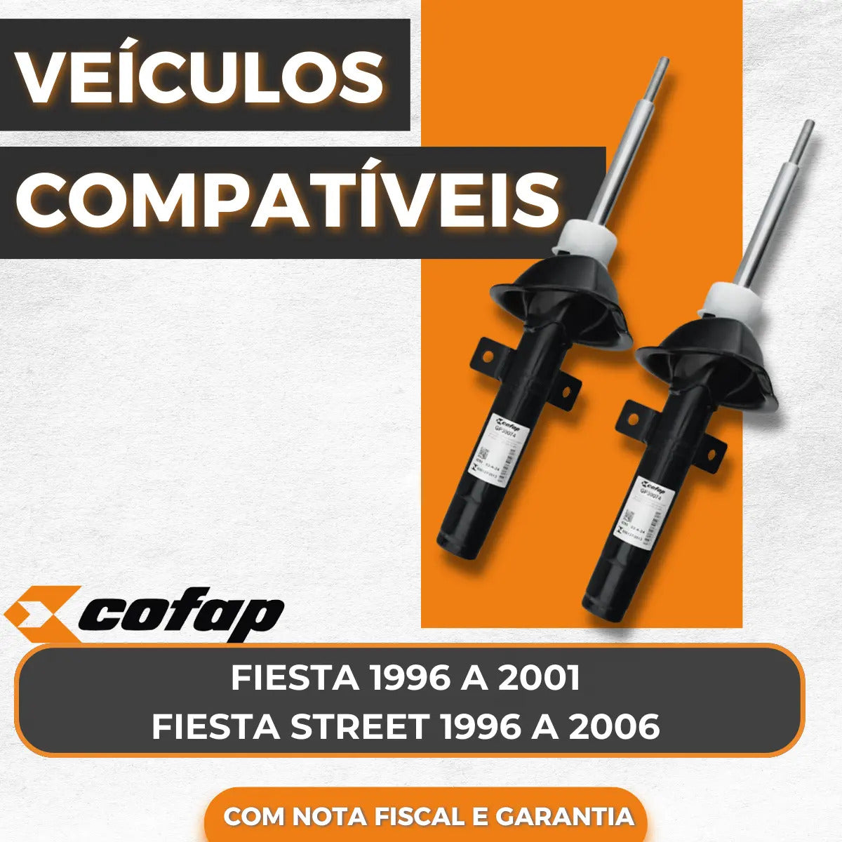 Par Amortecedor Dianteir Fiesta 96 A 01 Street 96 A 06 Cofap