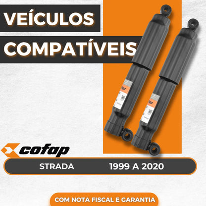 Par Amortecedor Traseiro Spa Strada 1999 A 2020 - Cofap