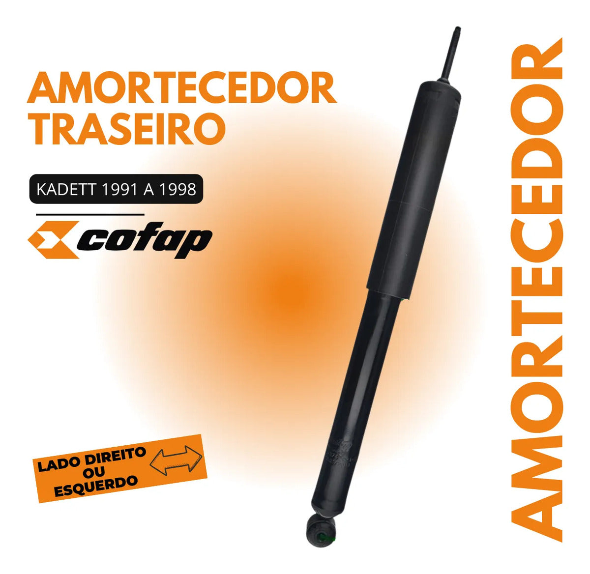 Amortecedor Traseiro Kadett 1991 A 1998 Novo Cofap Original