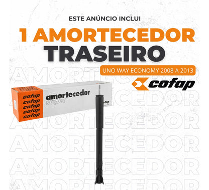Amortecedor Traseiro  Uno Way 2008 A 2013 - Cofap