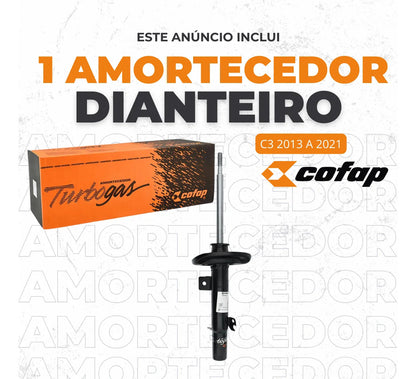 Amortecedor Dianteiro Direito C3 2013 A 2021 Manual Cofap