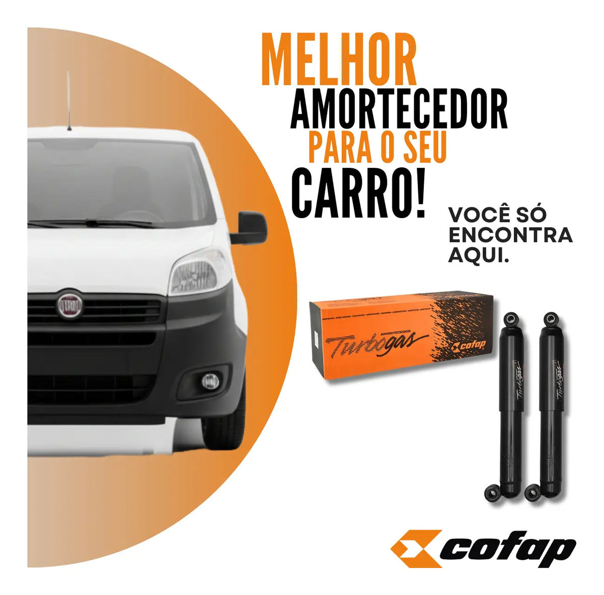 Par Amortecedor Traseiro Cofap Fiorino Longa 1993 A 2013