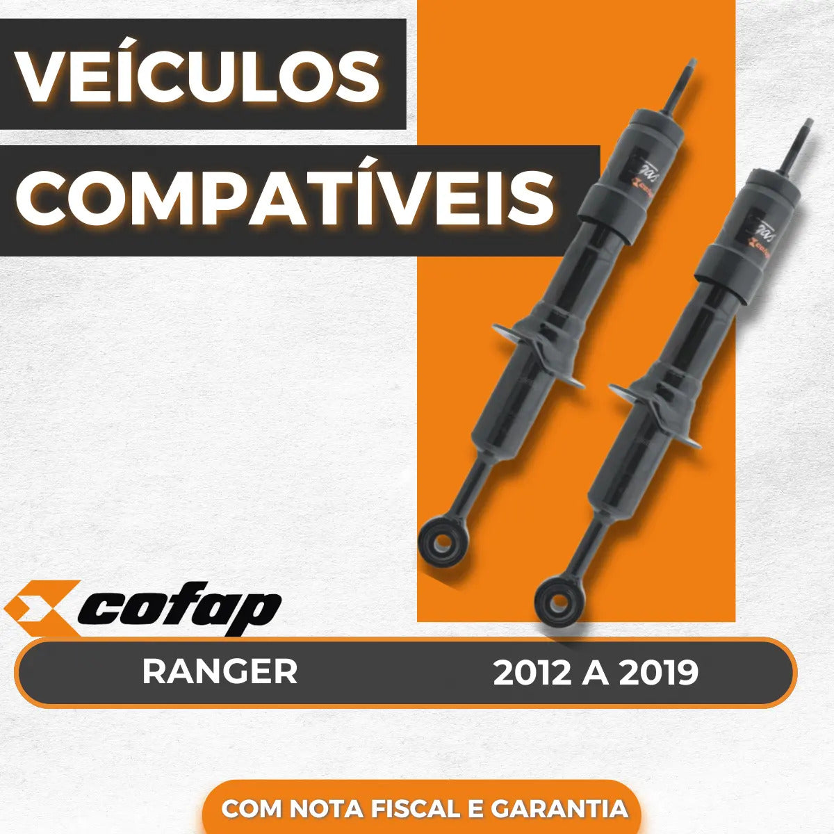 Par Amortecedor Dianteiro Ford Ranger 2012 A 2018 Cofap