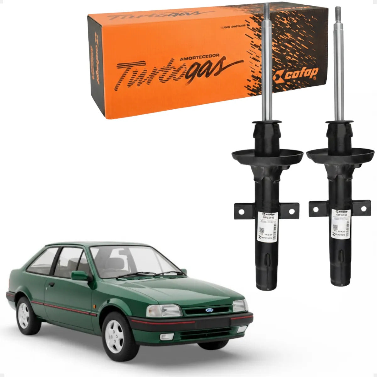 Par Amortecedor Dianteiro Escort Sapão 1993 A 1996 Cofap