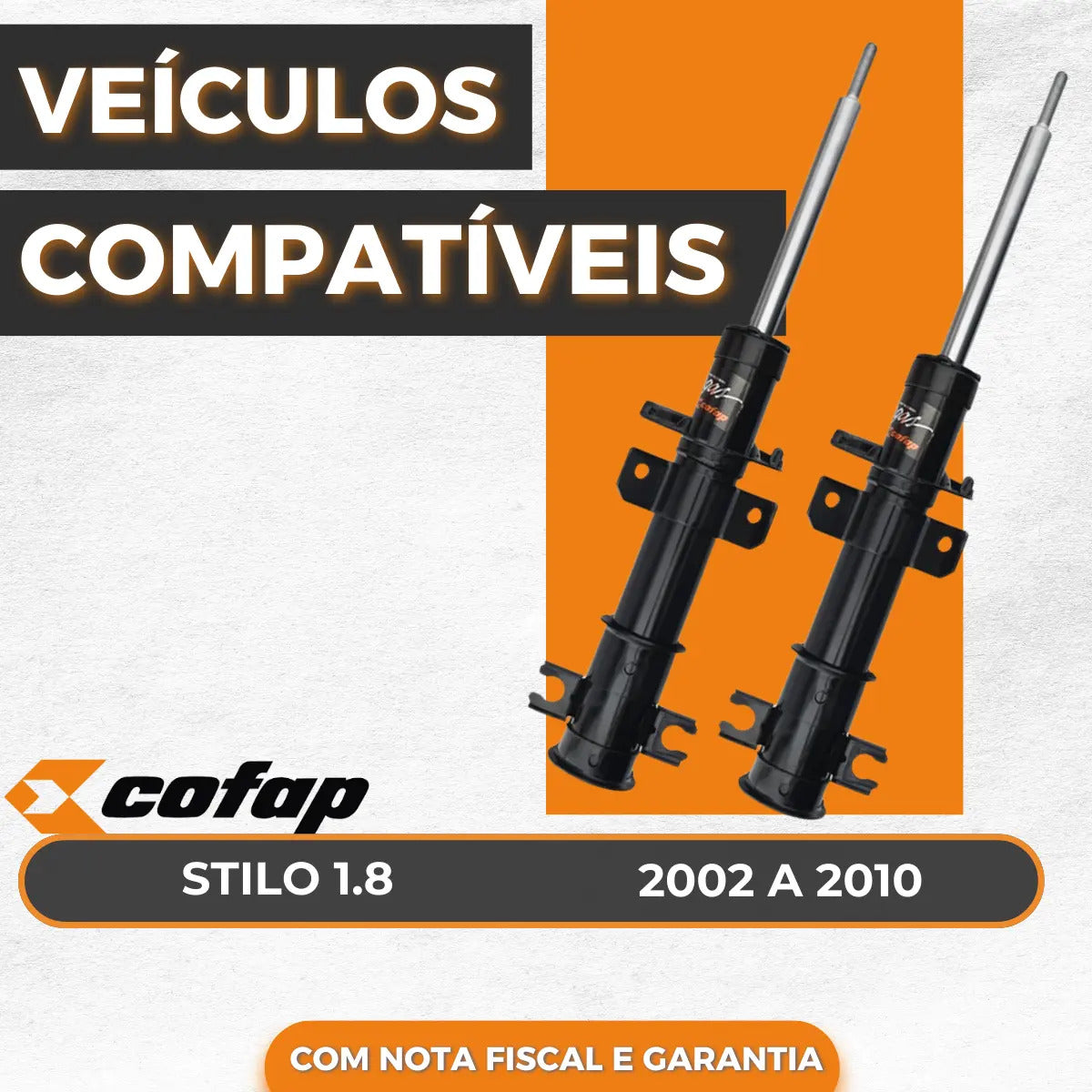 Par Amortecedor Dianteiro Fiat Stilo 1.8 2.0 Cofap