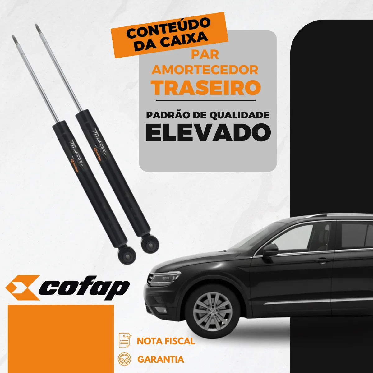 Par Amortecedor Traseiro Tiguan Allspace 1.4 2.0 Rline Cofap