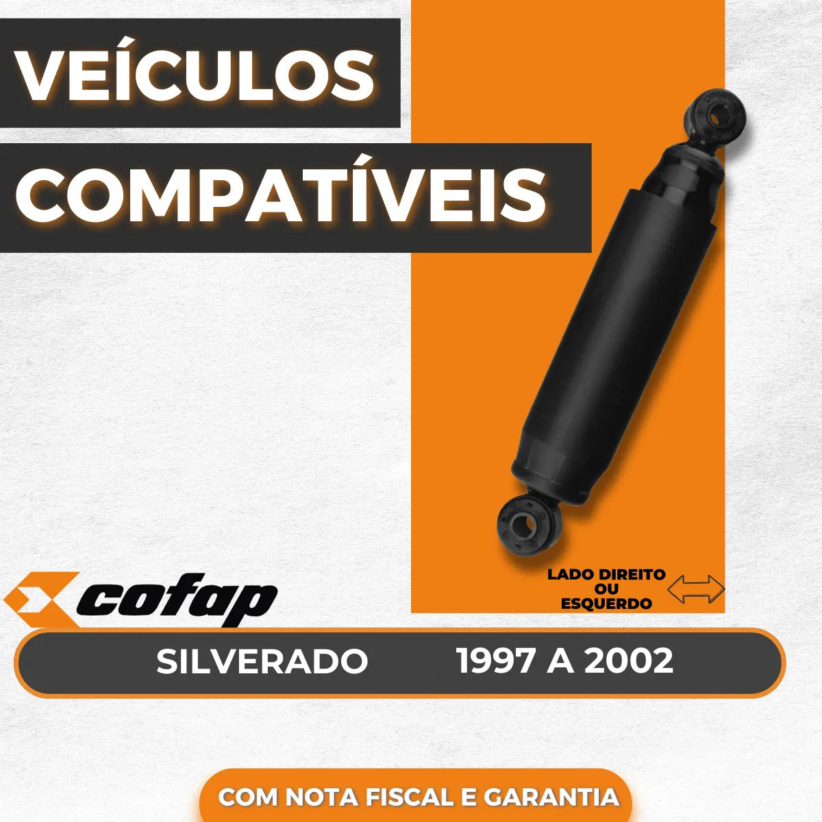 Amortecedor Traseiro Silverado 1997 2000 Original Cofap