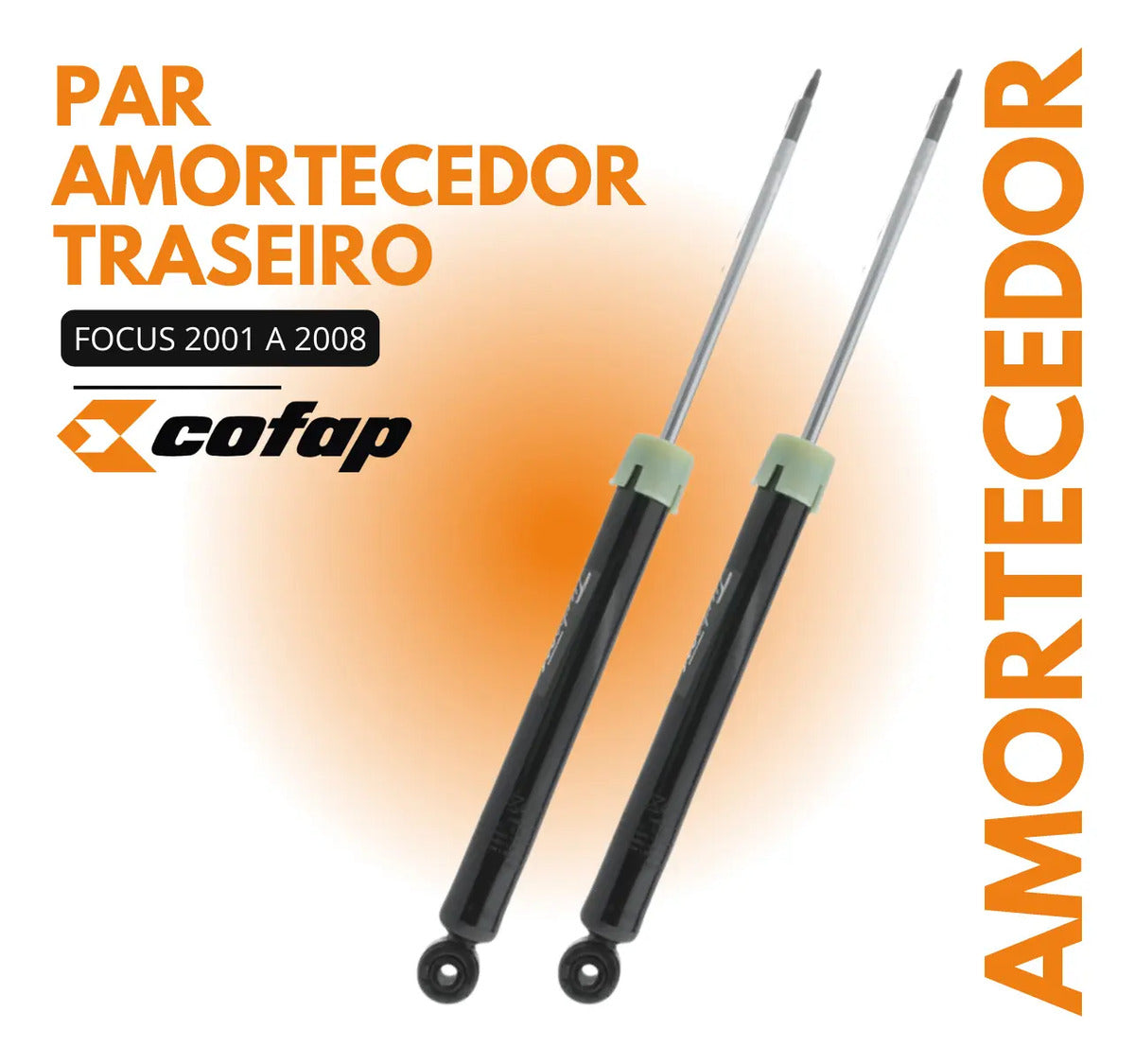 Par Amortecedor Traseiro Focus 2001 A 2008 Cofap Gb27364