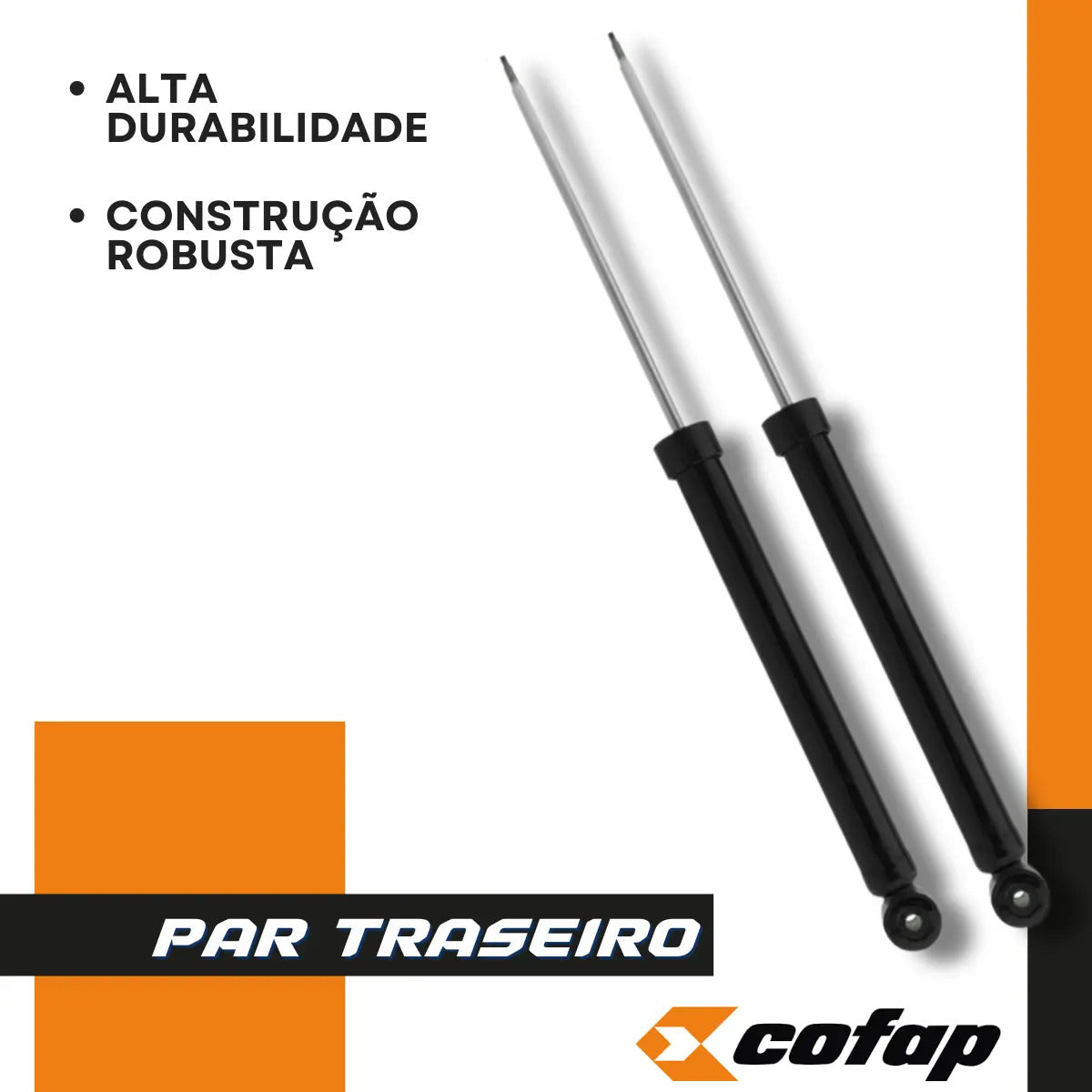 Par Amortecedor Traseiro Cofap Fiesta 2003 A 2004