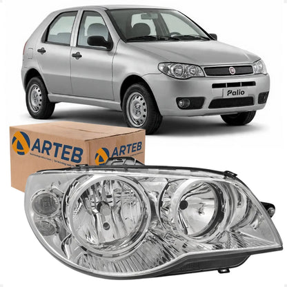 Farol Palio 2005 A 2016 Siena Strada Máscara Cromada Arteb