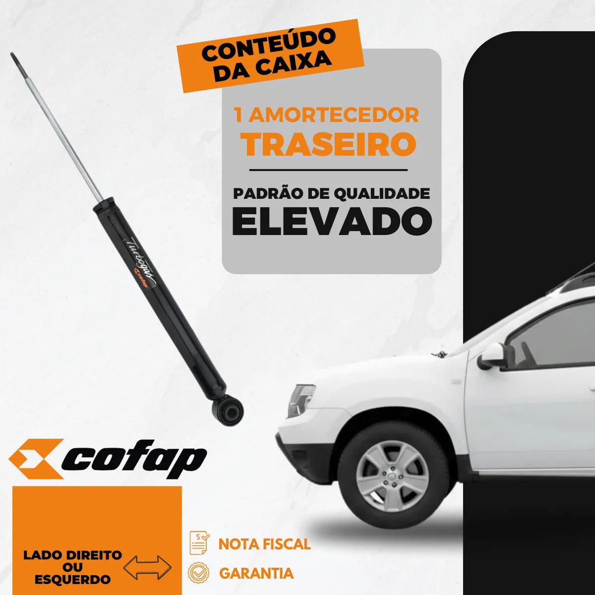 Amortecedor Traseiro Renault Duster 2016 Original Cofap