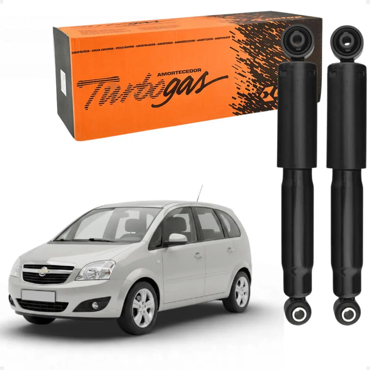 Par Amortecedor Traseiro Gm Meriva 2002 A 2012 Origin Cofap