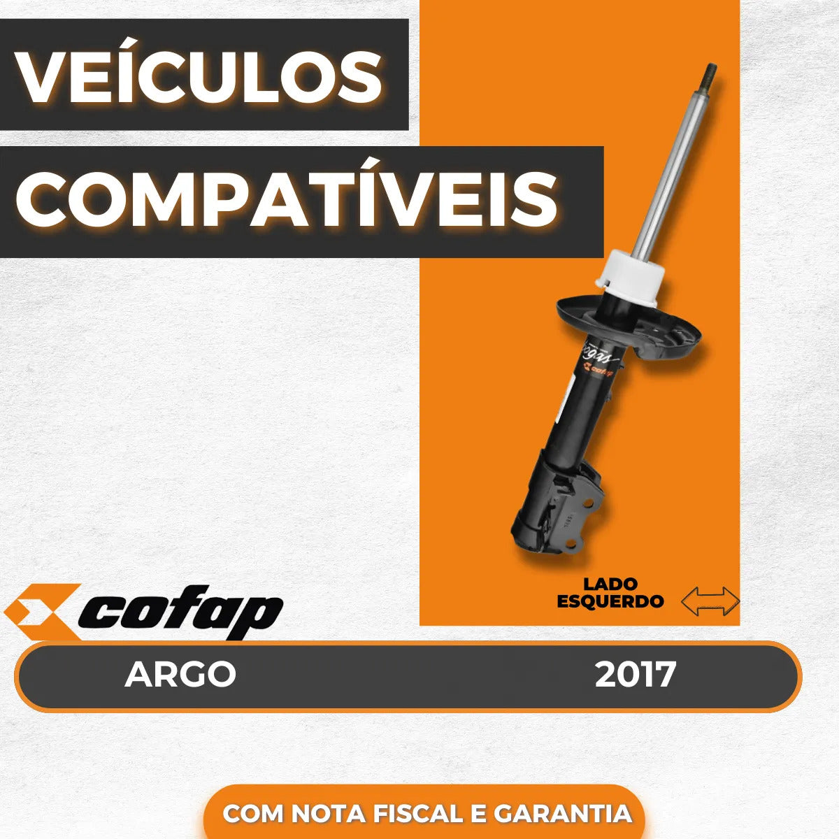 Amortecedor Dianteiro Esquerdo Argo 2017 Cofap Gp33267