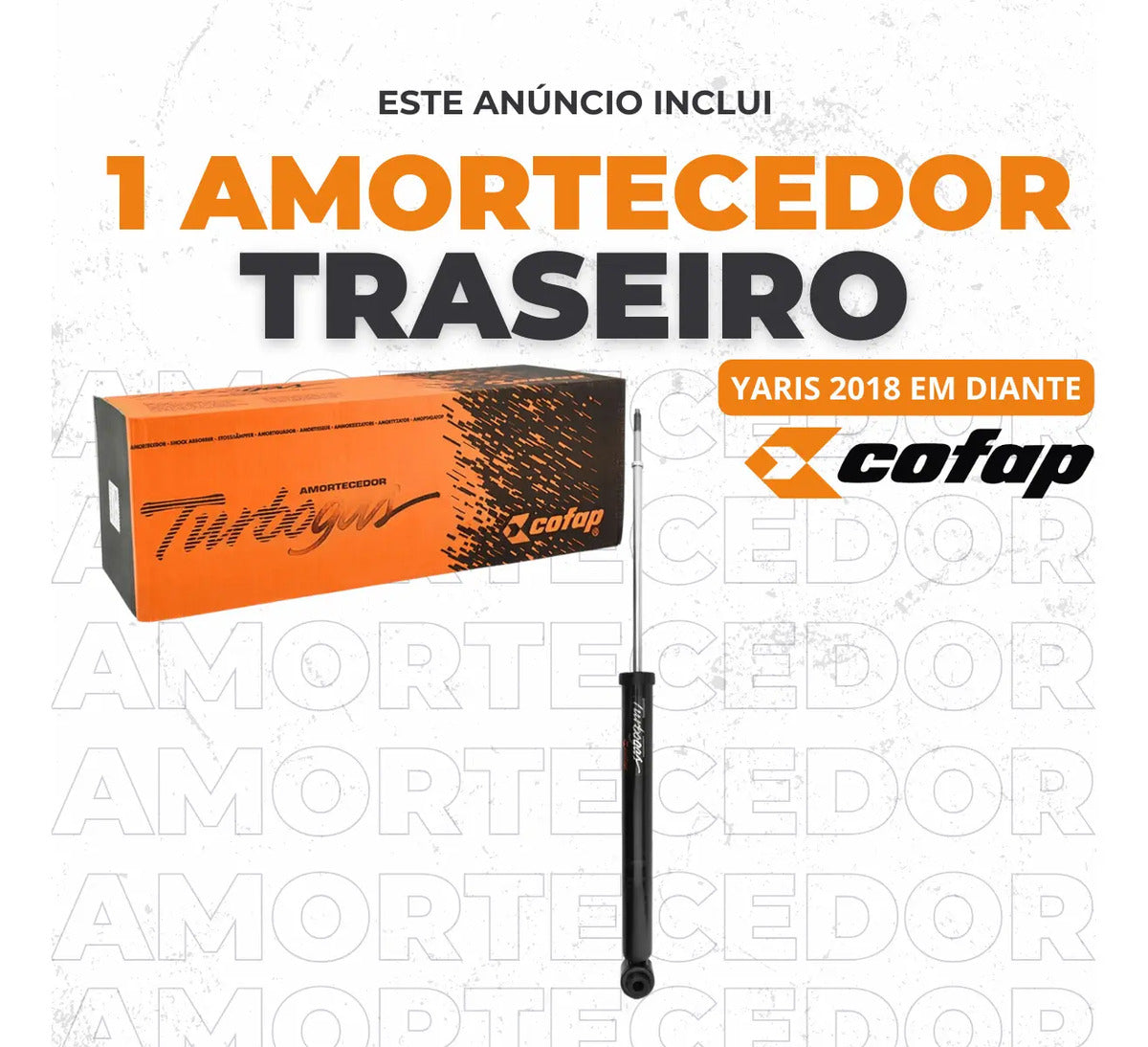 Amortecedor Traseiro Yaris 2018 Em Diante - Cofap