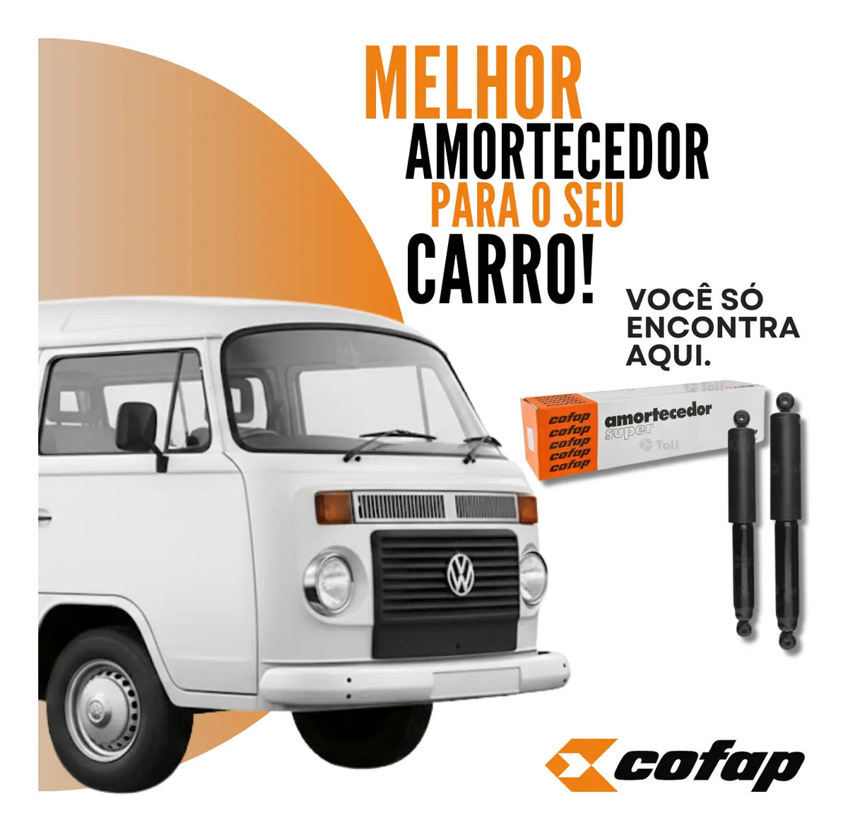 Par Amortecedor Traseiro Kombi Clipper 1978 A 1996 Cofap Sup