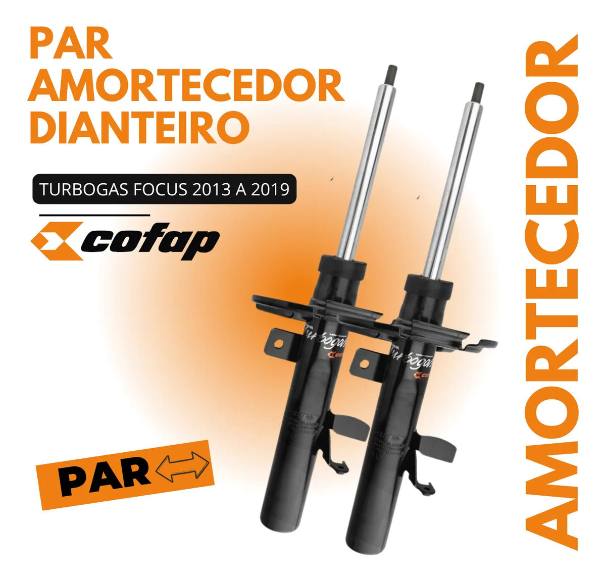 Par Amortecedor Dianteiro Focus 2012 A 2019 - Cofap