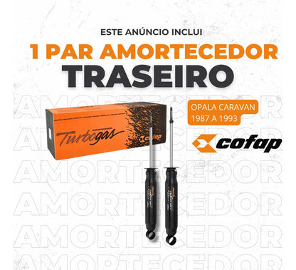 Par Amortecedor Traseiro Cofap Opala 1987 88 89 91 1992 1993