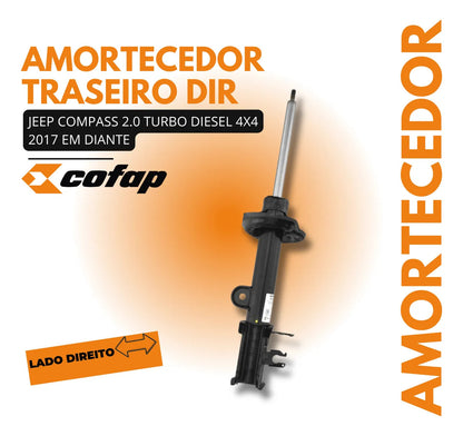 Amortecedor Traseiro Direito Compass 2.0 Diesel 17... Cofap