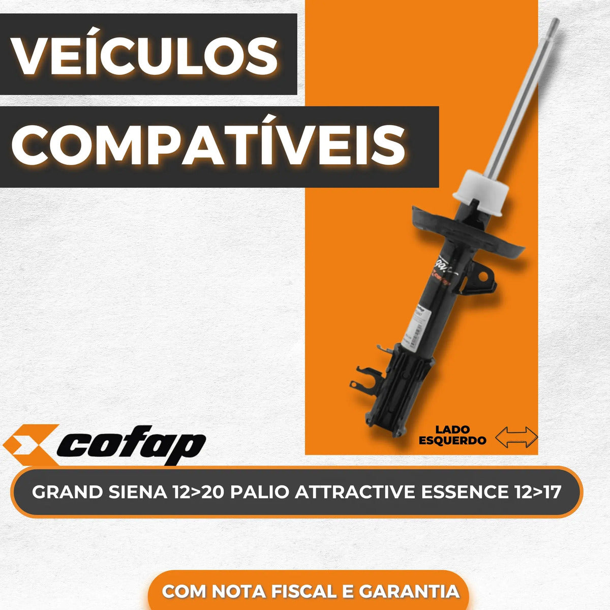 Amortecedor Dianteiro Esquerdo Palio 12 - 17 Cofap Gp32867
