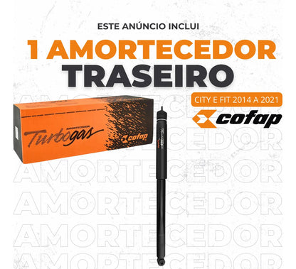 Amortecedor Traseira City 2023 A 2025 Cofap