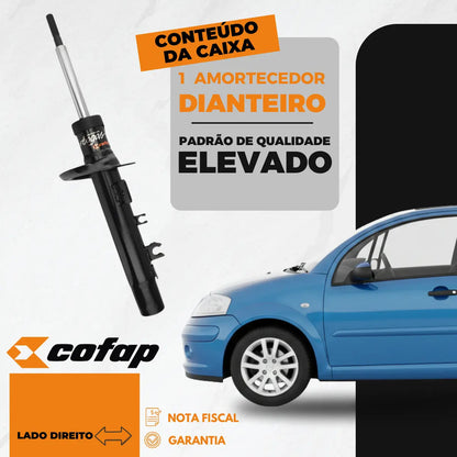 Amortecedor Dianteiro Citroen C3 03 A 2012 Cofap Lado Direit
