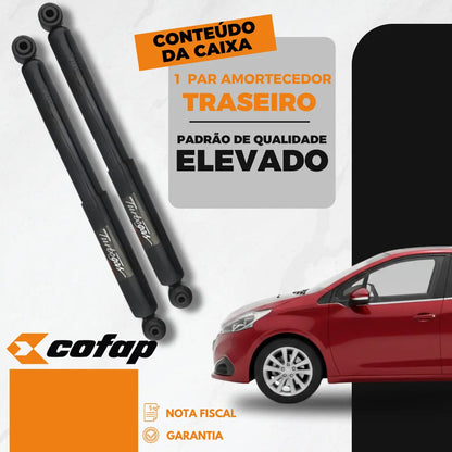 Par Amortecedor Traseiro Original Cofap Peugeot 208 2008