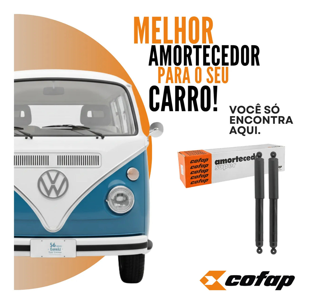 Par Amortecedor Traseiro Vw Kombi 1.4 1997 À 2013 Cofap