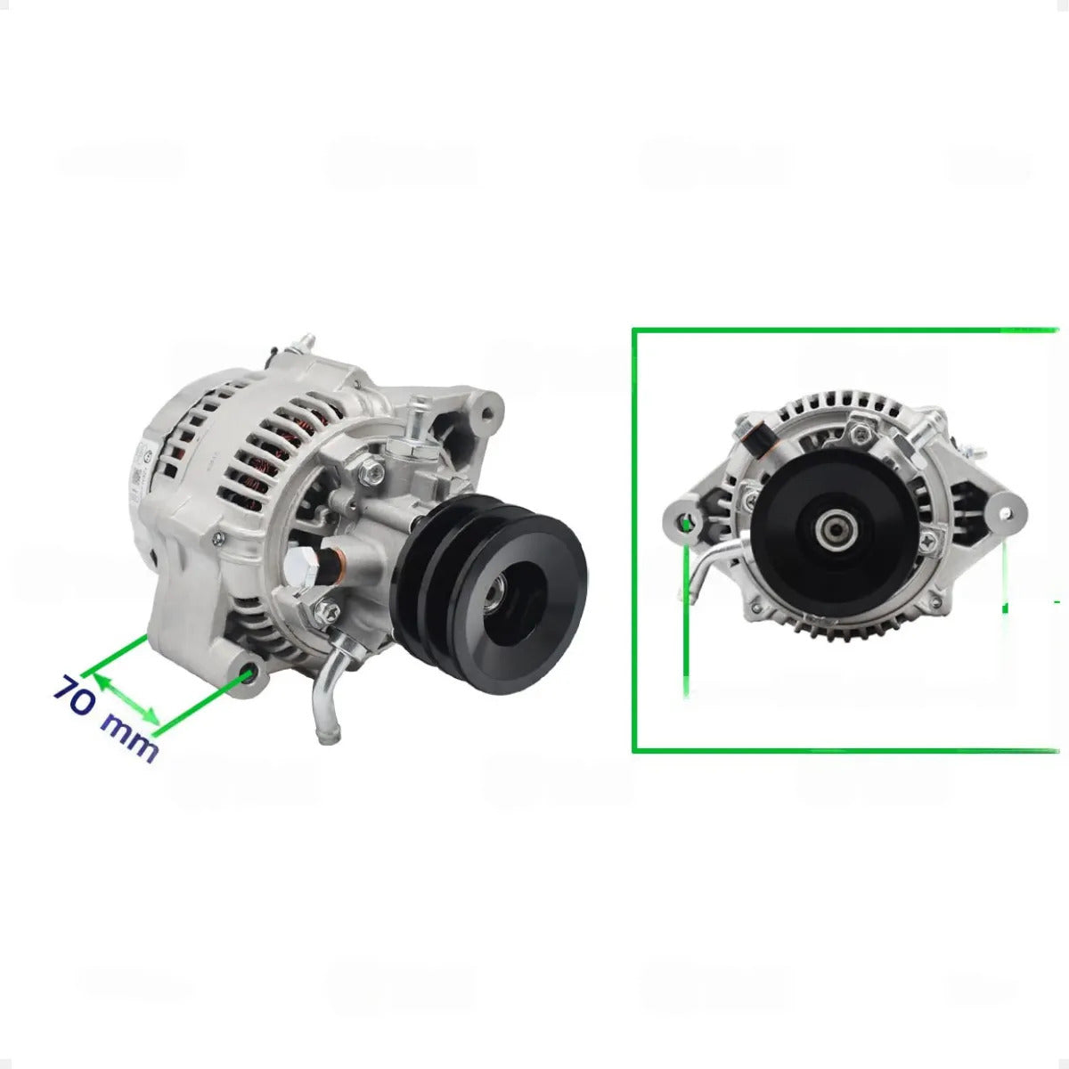 Alternador Hilux Land Cruiser 3.0 V6 2001+ 12v 100a Polia 2v