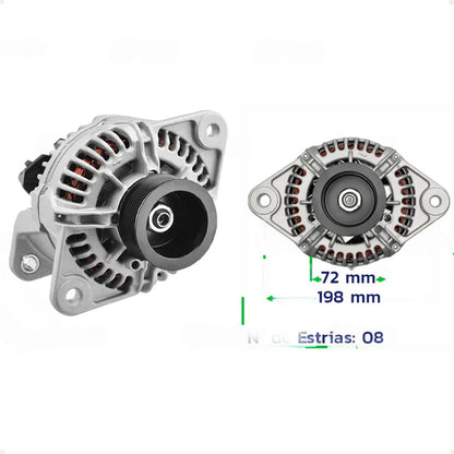 Alternador Volvo Fh420 Fh460 Fh500 Fh540 Fm370 Fm460