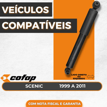 Amortecedor Traseiro Renalt Scenic Original Cofap