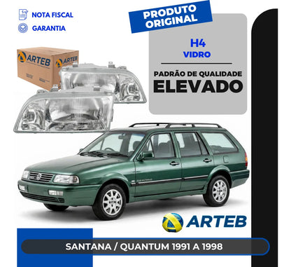 Farol Vidro Quantum Santana 1995 A 1995 Modelo Arteb