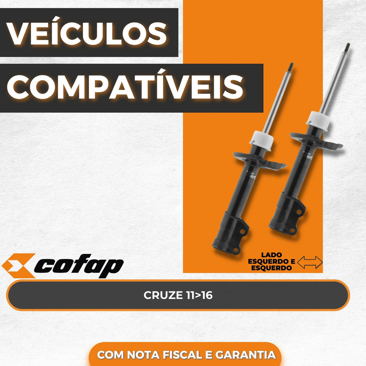 Par Amortecedor Dianteiro Rapid 1.4 2023 - Cofap
