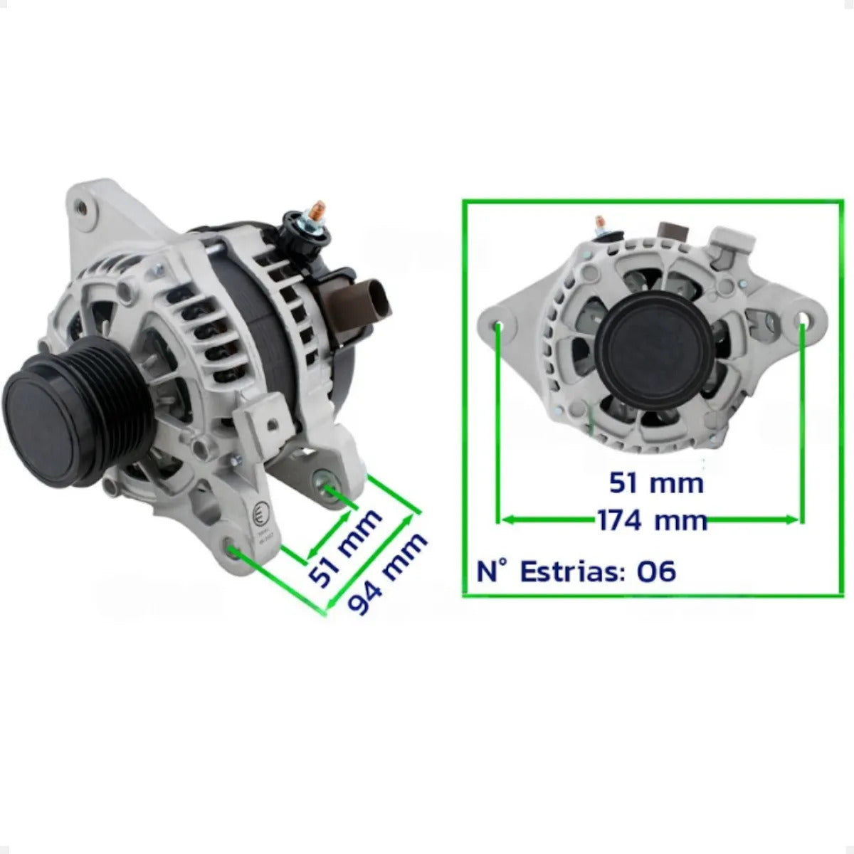 Alternador Toyota Corolla 1.8 2.0 2015/.. 110a 12v